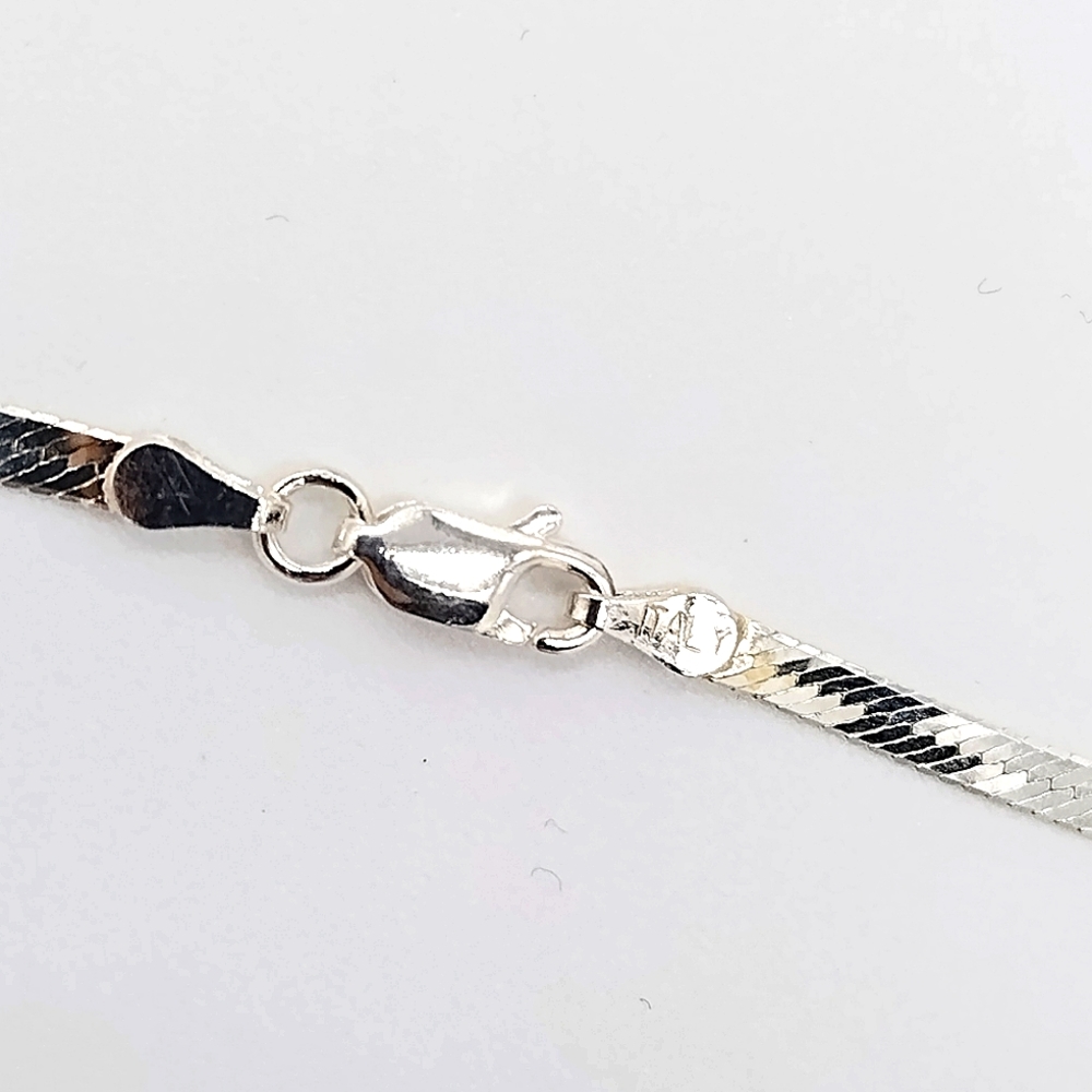 18" Sterling Silver .925 Magic Herringbone Chain-ITALY- LOWEST PRICE IN USA 2MM - Picture 8 of 9